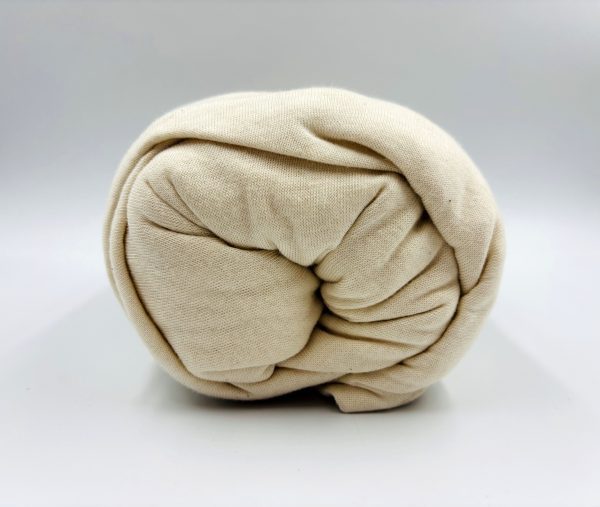 200×220 Trikotāžas palags ar gumiju Jersey / 100% KOKVILNA (Gaiši bēšs) - Image 1
