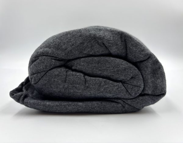 200×220 Trikotāžas palags ar gumiju Jersey / 100% KOKVILNA (Tumši pelēks) - Image 1