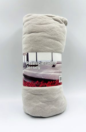 200×220 Trikotāžas palags ar gumiju Jersey / 100% KOKVILNA (Gaiši pelēks) - Image 2