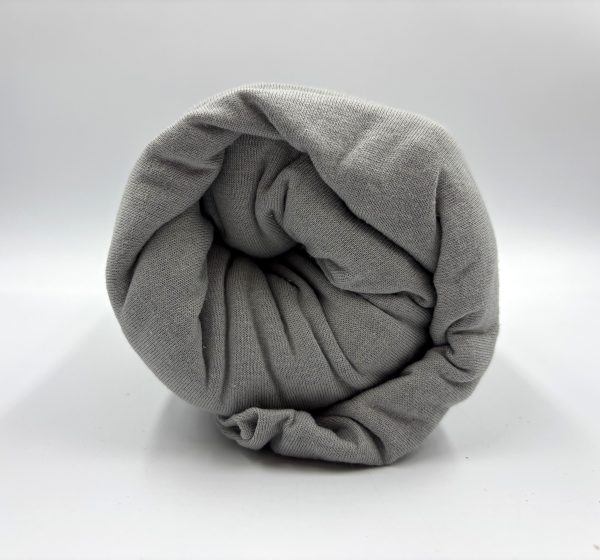 200×220 Trikotāžas palags ar gumiju Jersey / 100% KOKVILNA (Gaiši pelēks) - Image 1
