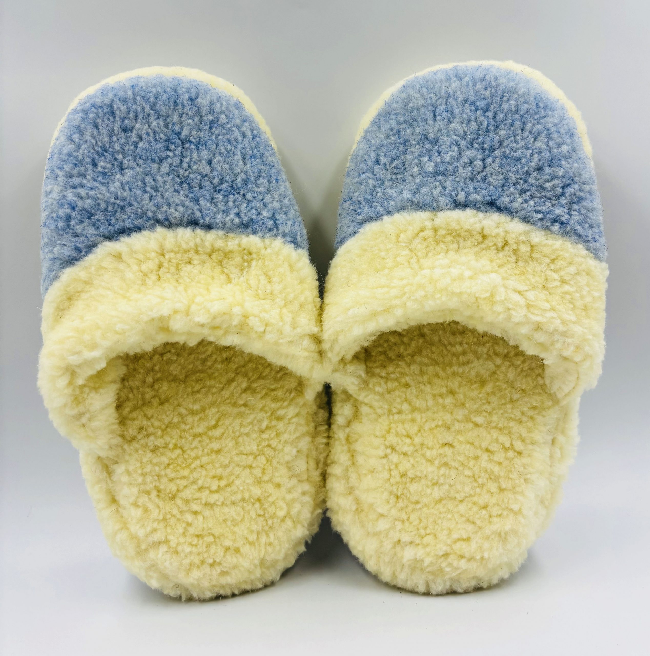 1201 -1 Merino aitas vilnas mājas čības (Gaiši zilas) - Image 1