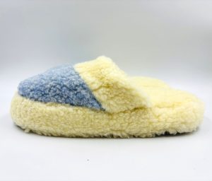 Merino aitas vilnas mājas čības (Gaiši zilas) - Image 4