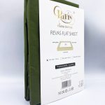 Bērnu kokvilnas palags ar gumiju Paris Home Textiles 80×160 cm (Tumši zaļš)