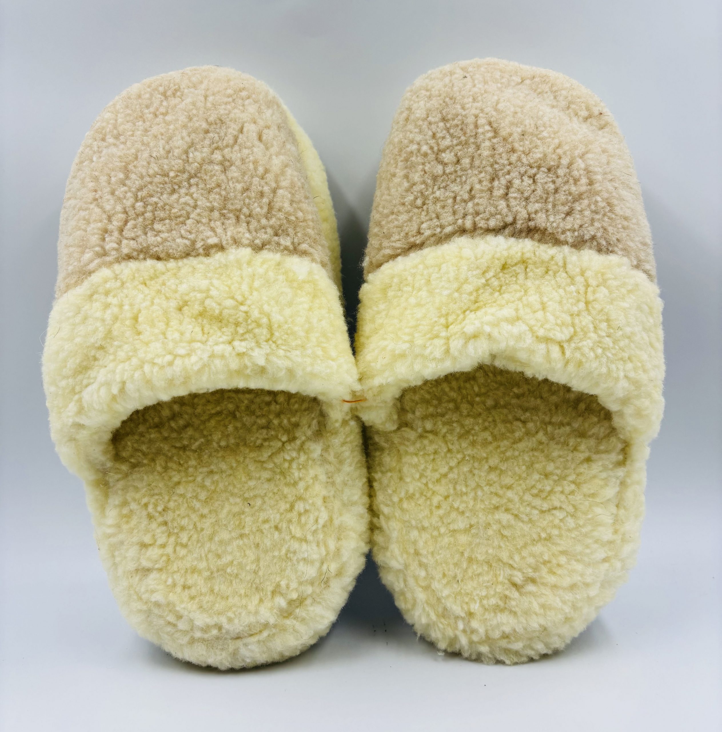 1316 -2 Merino aitas vilnas čības (Bēšas) - Image 1