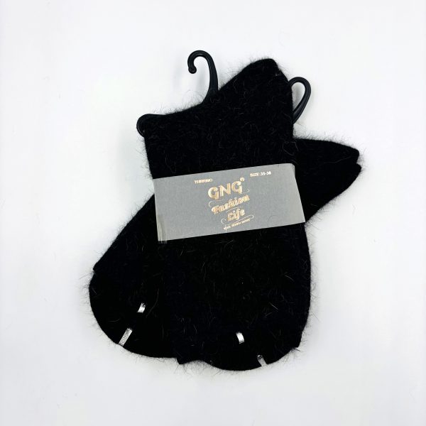 ALPACAS vilnas sieviešu zeķes (melnas)