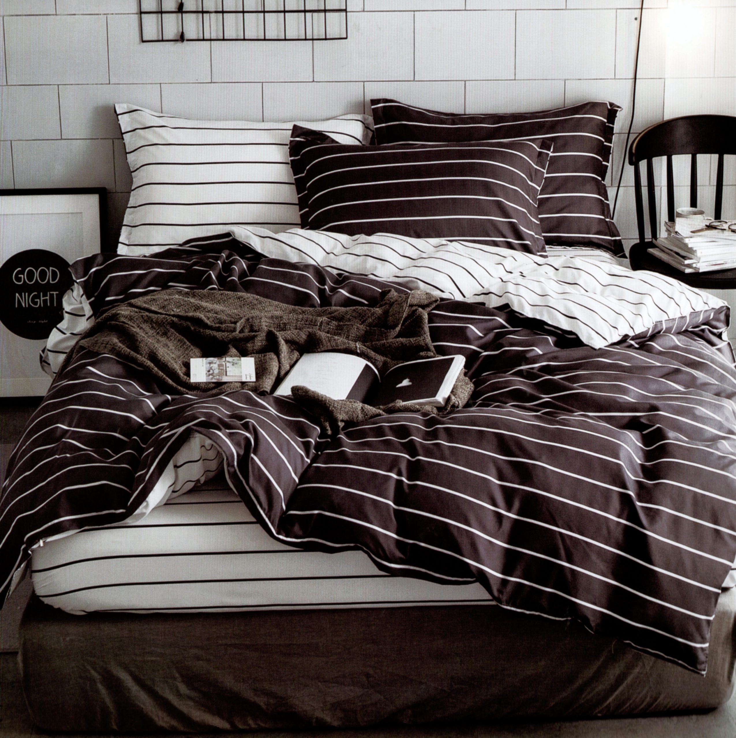 1419 200×220 Gultas veļas komplekts by Luna Home ar palagu/ 100% kokvilna satīns - Image 1