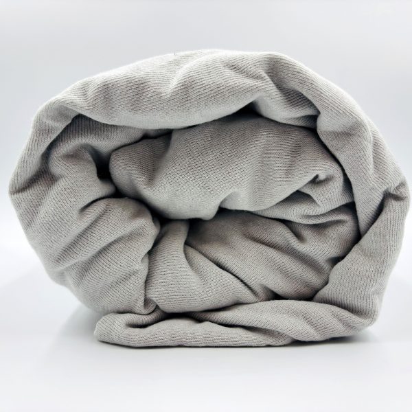 200×220 Trikotāžas palags ar gumiju Jersey / 100% KOKVILNA (Gaiši pelēks)