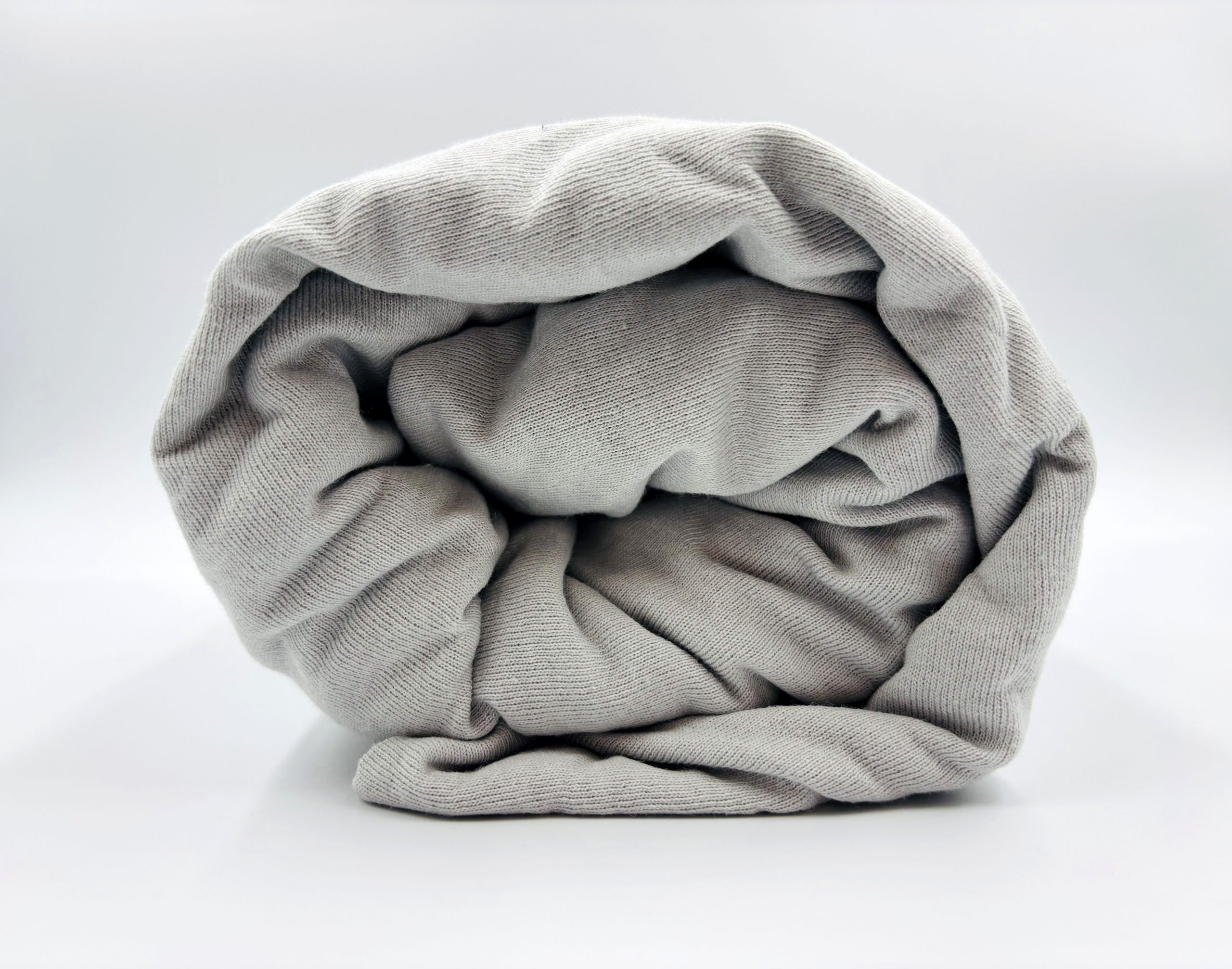 1720 -1 200×220 Trikotāžas palags ar gumiju Jersey / 100% KOKVILNA (Gaiši pelēks) - Image 1