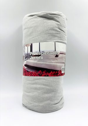 200×220 Trikotāžas palags ar gumiju Jersey / 100% KOKVILNA (Gaiši pelēks) - Image 2