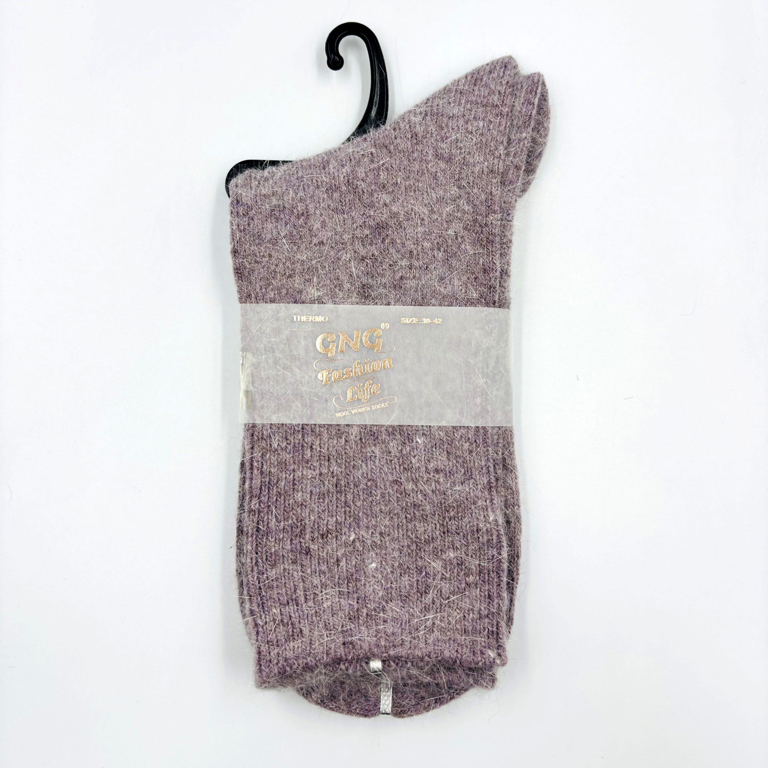 287 ALPACAS vilnas sieviešu zeķes (violetas) - Image 1