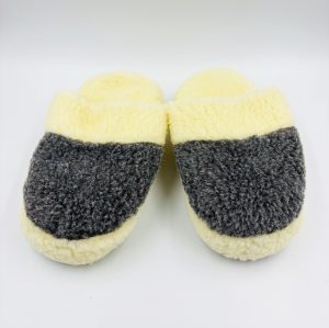 Merino aitas vilnas mājas čības (Tumši pelēkas) - Image 2