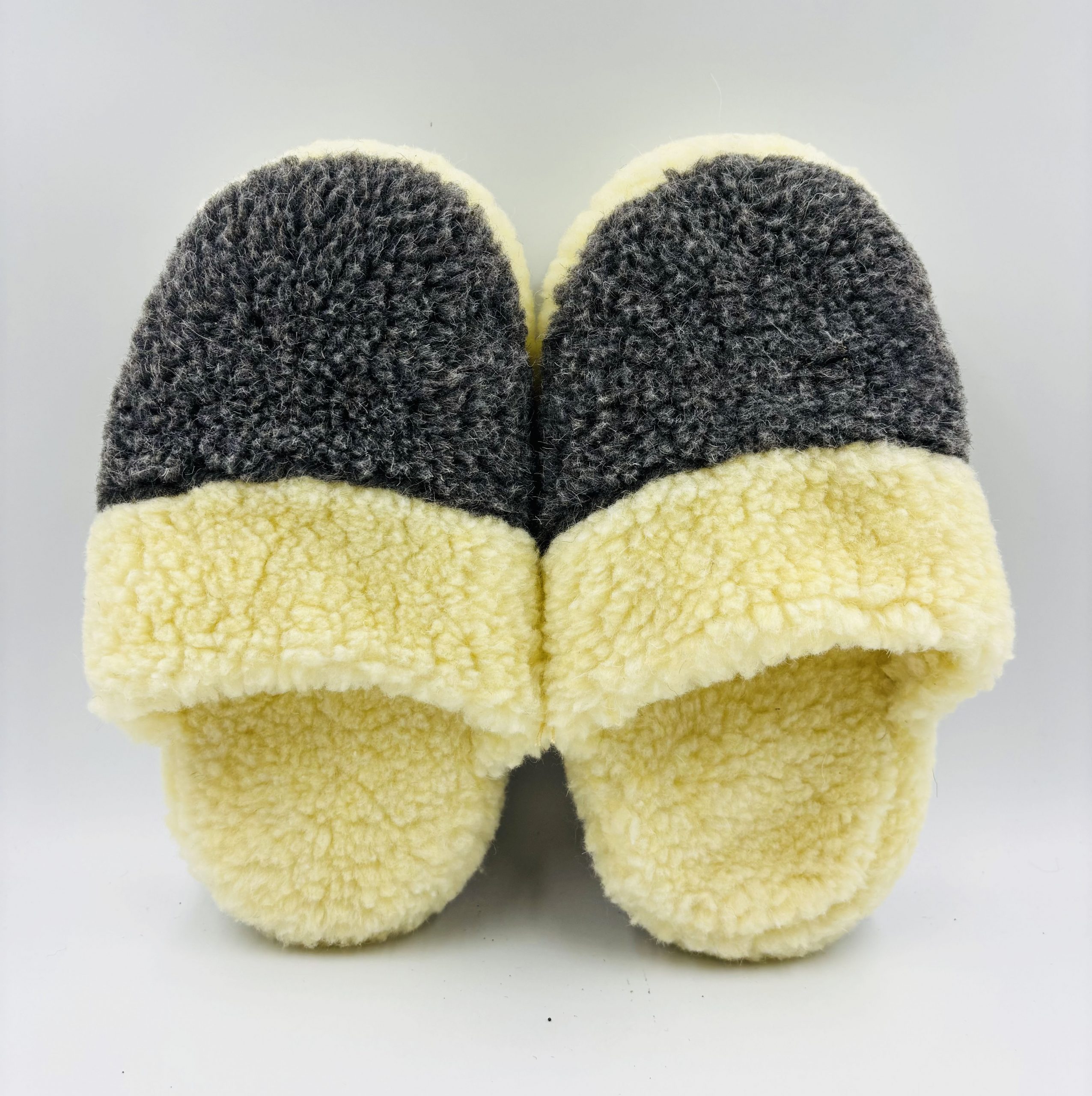 833 -2 Merino aitas vilnas mājas čības (Tumši pelēkas) - Image 1