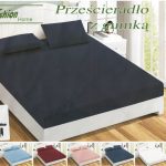 160×200 Palags ar gumiju by Fashion Home Textiles / 100% kokvilna satīns (Tumši Zils)