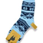 Alpakas vilnas sieviešu zeķes (gaiši zilas)