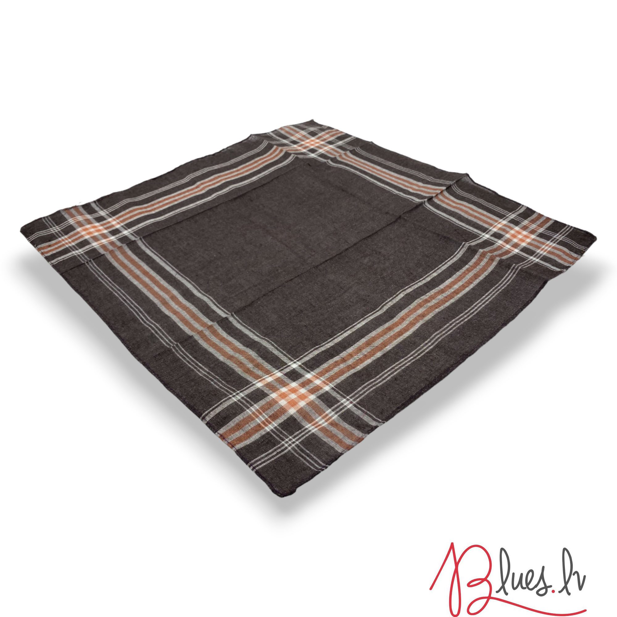 1107 Vīriešu kabatlakatiņš 36×36 cm (brūns) - Image 1