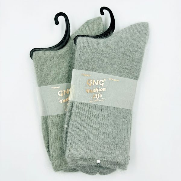 ALPACA vilnas sieviešu Thermo zeķes vidēja biezuma (gaiši zaļas)