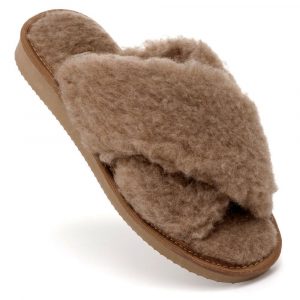 Mājas čības / 100% aitas vilna (brūnas) - Image 2