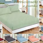 120x200 Palags ar gumiju by Fashion Home Textiles / 100% kokvilna satīns (Gaiši zaļš)