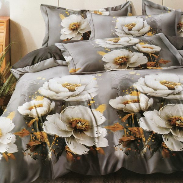 200x220 Gultas veļas komplekts by Milano ar palagu/ 100% kokvilna satīns