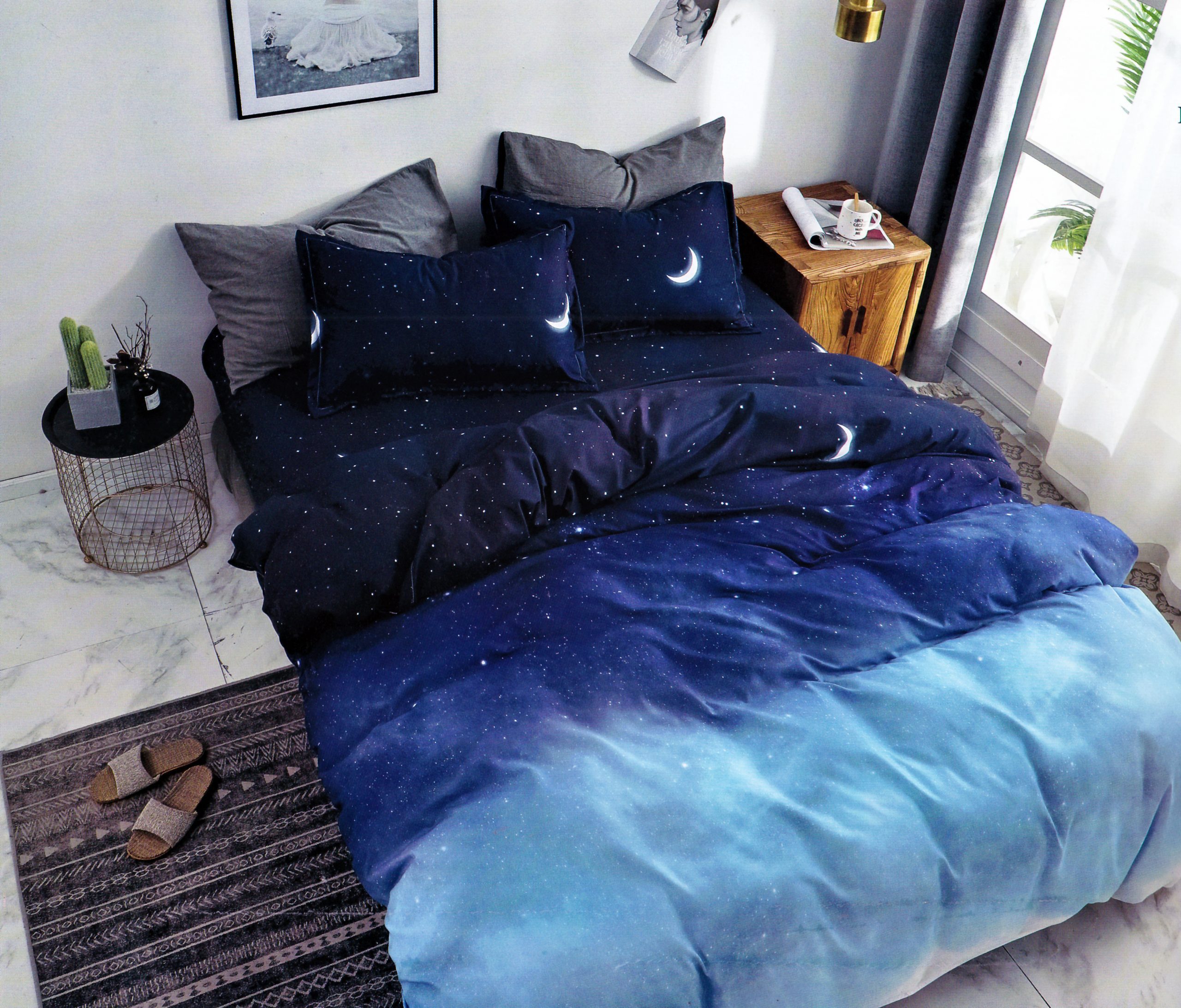 1477 160×200 Gultas veļas komplekts by Luna Home ar palagu/ 100% Kokvilna satīns - Image 1