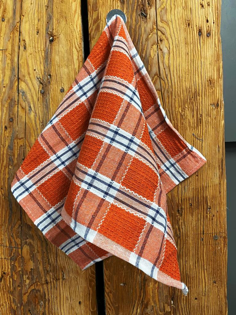 1746 Virtuves dvielis Orange WAFEL 100% kokvilna - Image 1