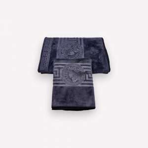 Luks klases vannas dvielis Versece Tumši Pelēks 70×140 cm (liela izmēra) - Image 3