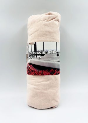 160×200 Trikotāžas palags ar gumiju Jersey / 100% kokvilna (gaiši persiku) - Image 2