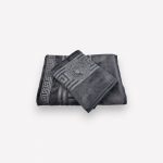 Luks klases vannas dvielis Versece Pelēks 70×140 cm (liela izmēra)