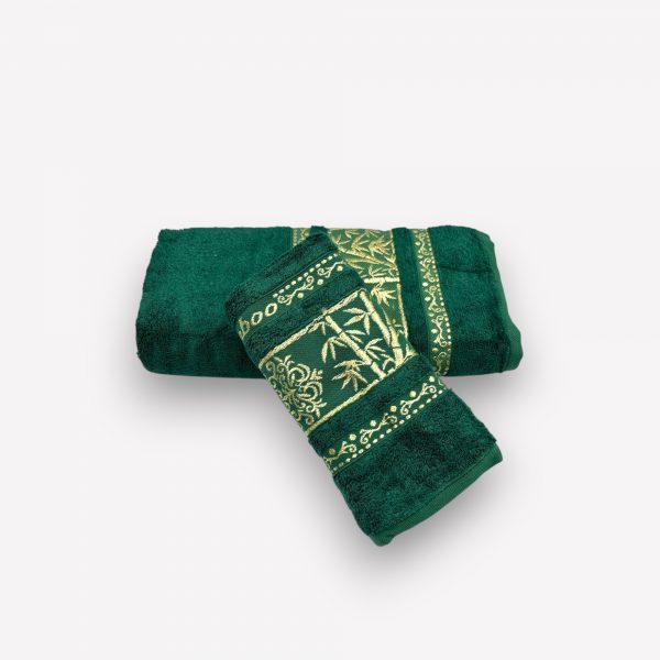 50×90 Bamboo vidēja lielima vannas dvielis by Philippus / Turcija (zaļš)