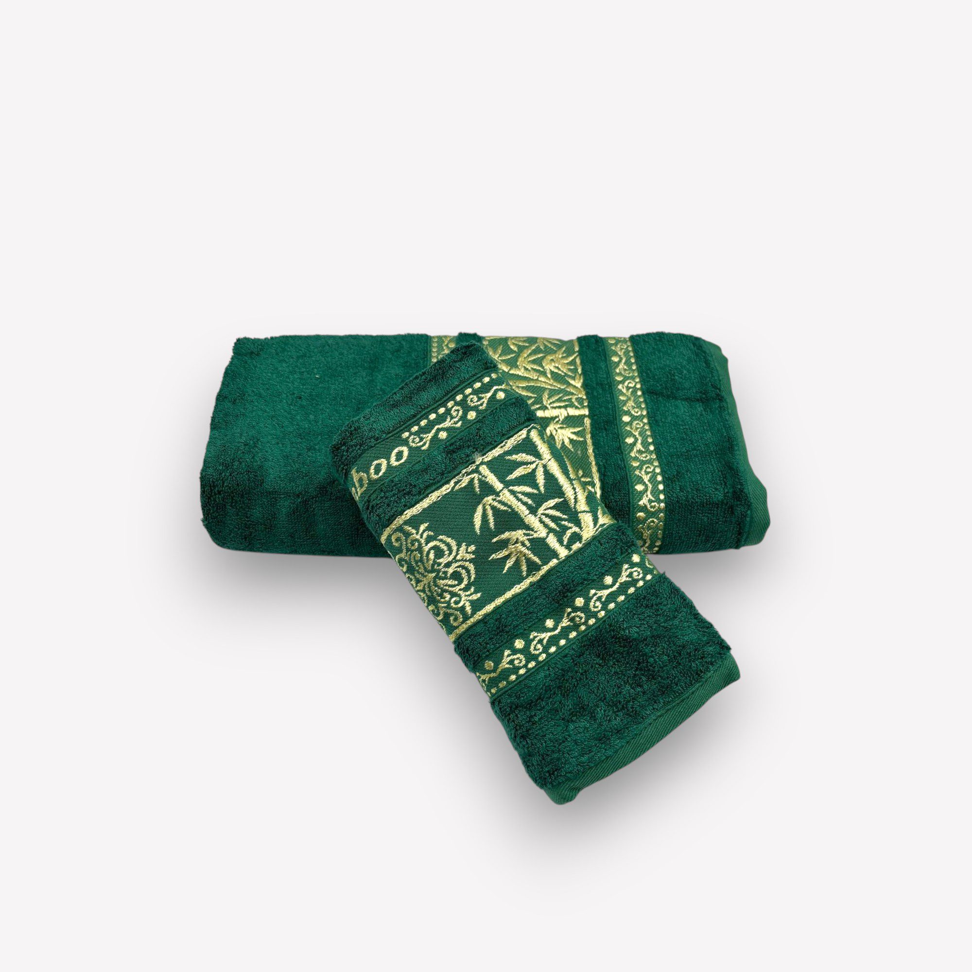 1807-3 50×90 Bamboo vidēja lielima vannas dvielis by Philippus / Turcija (zaļš) - Image 1