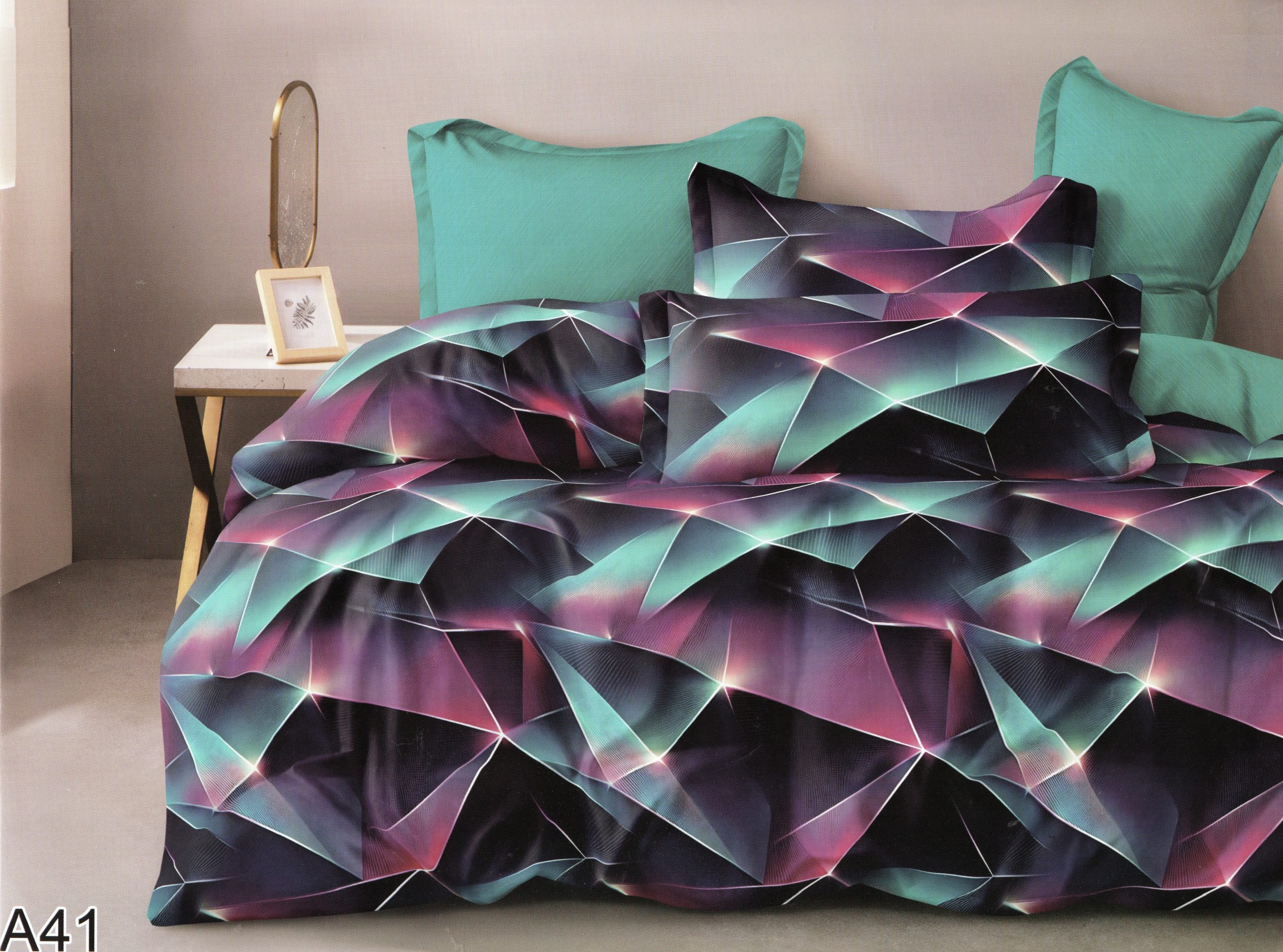 1849 200x220 Gultas veļas komplekts by Milano ar palagu/ 100% kokvilna satīns - Image 1