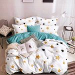 200×220 Gultas veļas komplekts by Luna Home ar palagu/ 100% kokvilna satīns