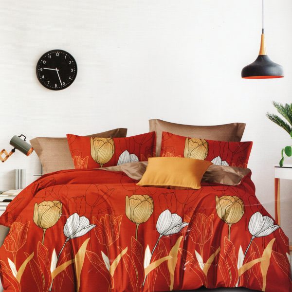 160×200 Gultas veļas komplekts by Luna Home ar palagu/ 100% Kokvilna satīns