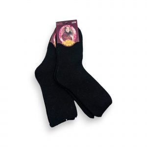 ANGORA Thermo siltas sieviešu zeķes no angoras vilnas (melnas)