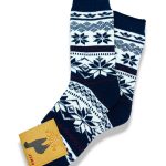 Alpakas vilnas sieviešu zeķes ALPACA (tumši zilas)