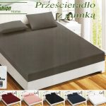 120x200 Palags ar gumiju by Fashion Home Textiles / 100% kokvilna satīns (Pelēks)