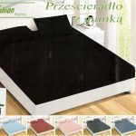 160×200 Palags ar gumiju by Fashion Home Textiles / 100% kokvilna satīns (Melns)