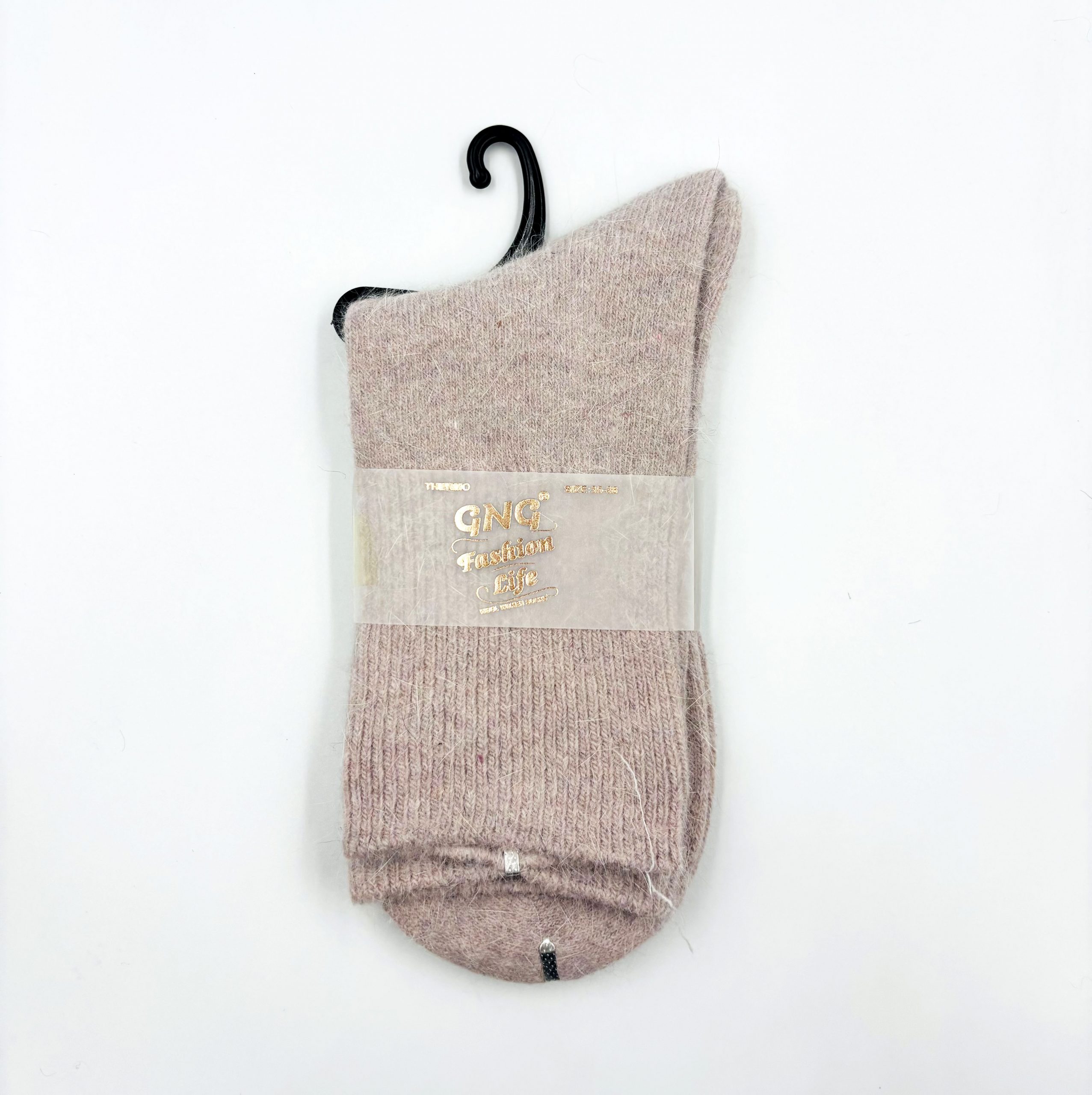 62 ALPACA vilnas sieviešu Thermo zeķes vidēja biezuma (rozas) - Image 1