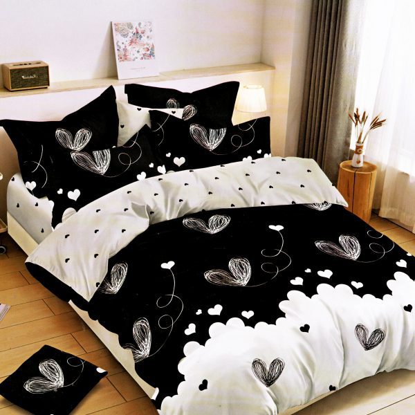 160×200 Gultas veļas komplekts by Luna Home ar palagu/ 100% Kokvilna satīns