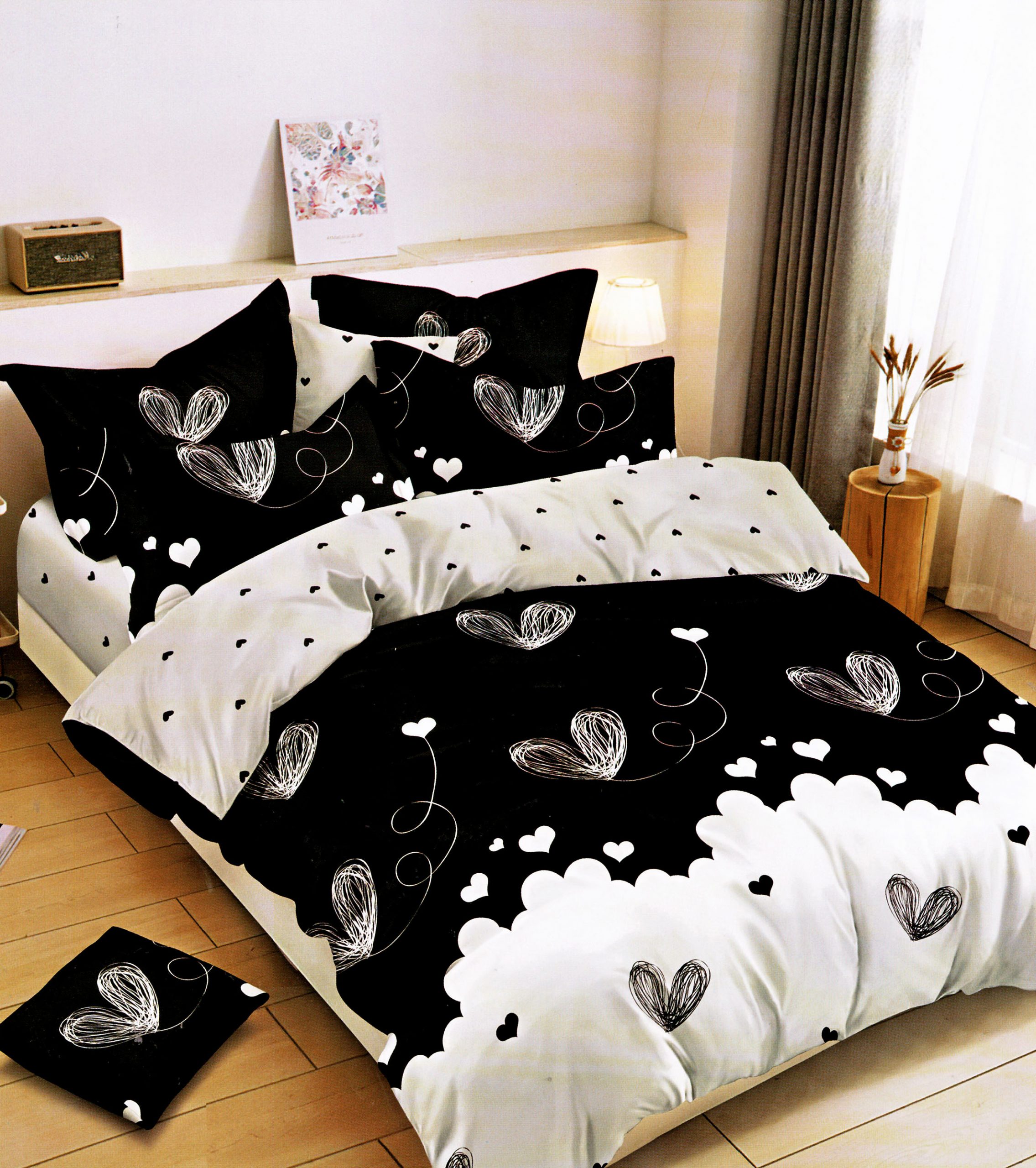 724 160×200 Gultas veļas komplekts by Luna Home ar palagu/ 100% Kokvilna satīns - Image 1