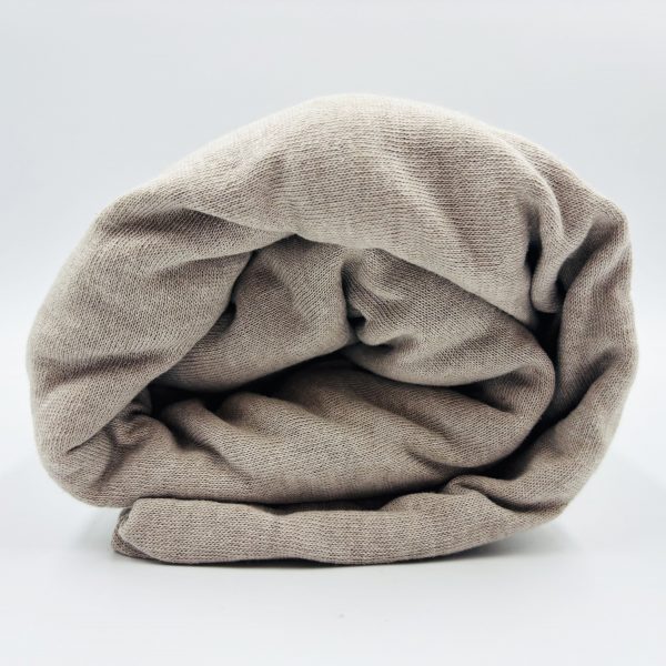 160×200 Trikotāžas palags ar gumiju Jersey / 100% kokvilna (smiltaini pelēks)