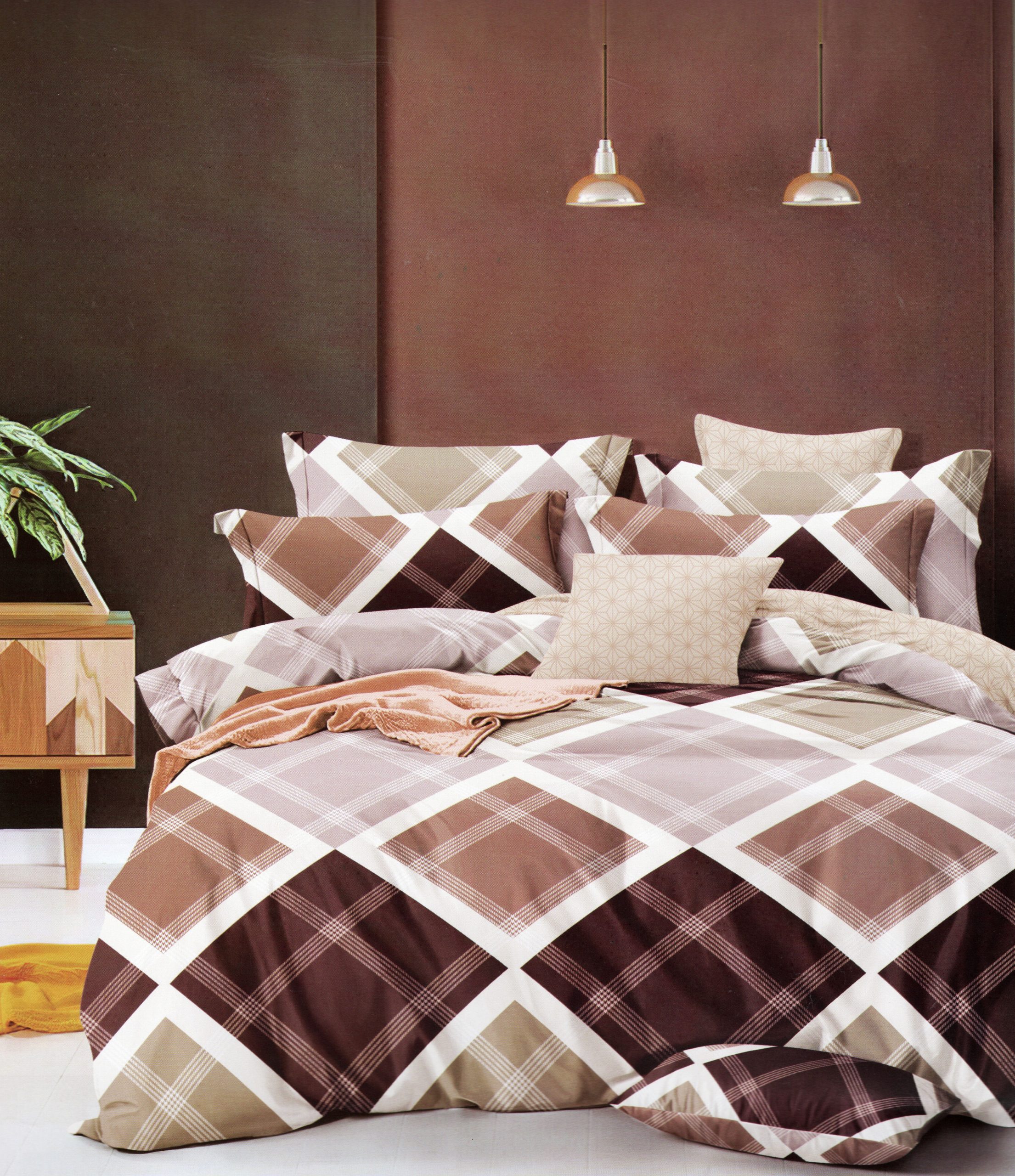 939 200×220 Gultas veļas komplekts by Luna Home ar palagu/ 100% kokvilna satīns - Image 1