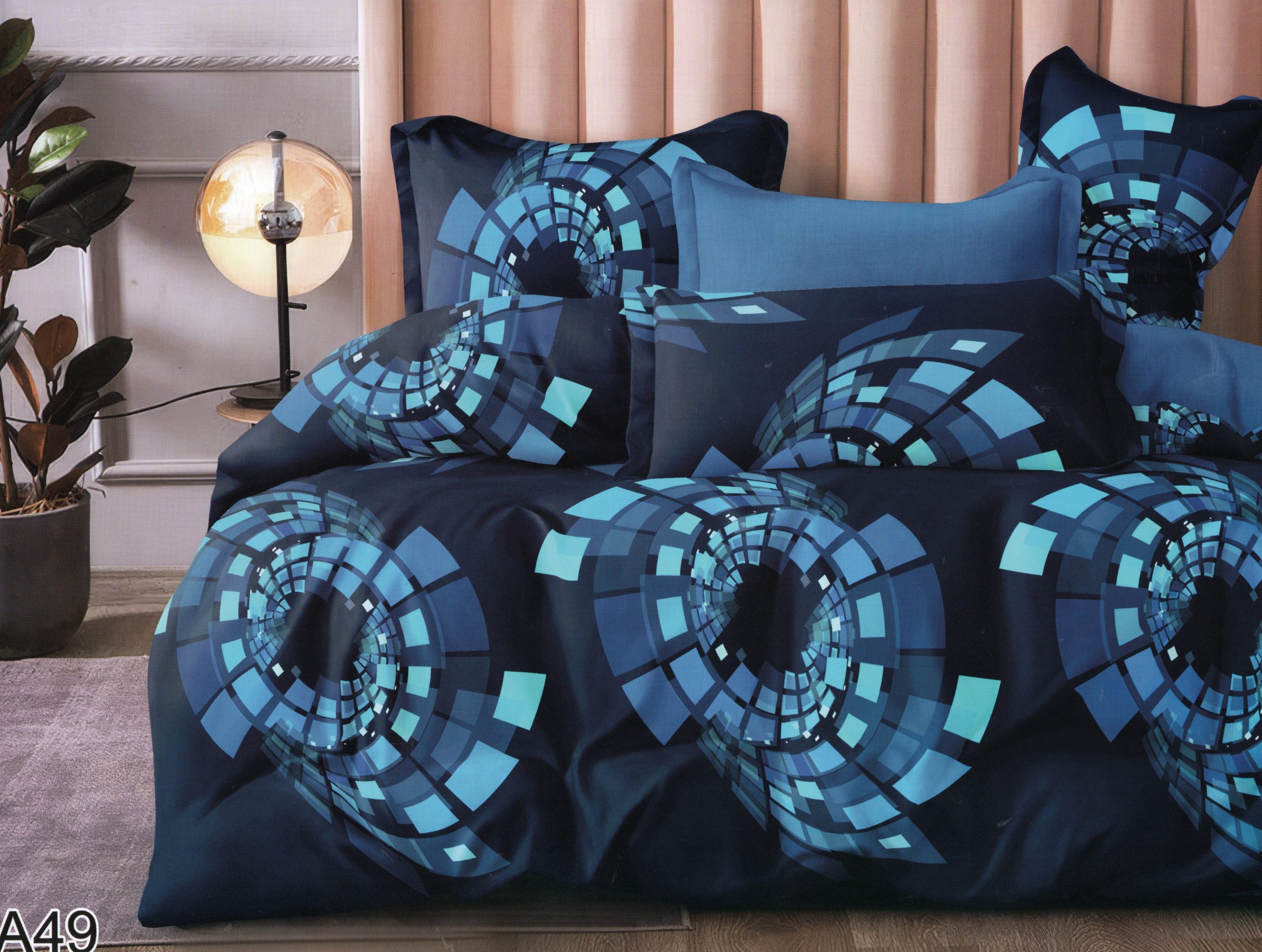 948 200x220 Gultas veļas komplekts by Milano ar palagu/ 100% kokvilna satīns - Image 1