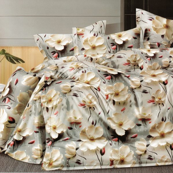 200×200 Gultas veļas komplekts by Milano ar palagu/ 100% kokvilna satīns