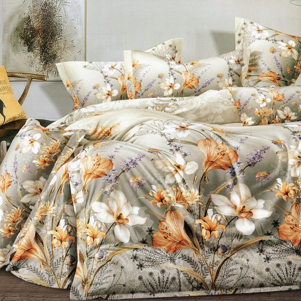 200×200 Gultas veļas komplekts by Milano ar palagu/ 100% kokvilna satīns