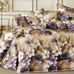 200×200 Gultas veļas komplekts Milano Zone ar palagu – 100% kokvilna satīns