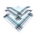 Klasisks auduma kabatlakatiņš vīriešiem 36×36 cm (balts)