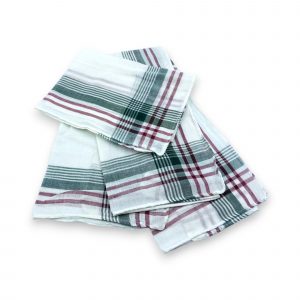 Klasisks auduma kabatlakatiņš vīriešiem 36×36 cm (balts) - Image 2