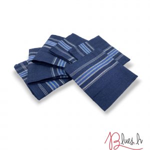 Klasisks auduma kabatlakatiņš vīriešiem 36×36 cm (zils) - Image 2