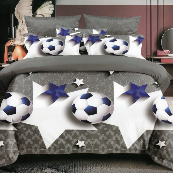 Gultas veļa 200×220 cm Luna Home – 100% kokvilna satīns, 3 daļas, spilvendrānas 70×80